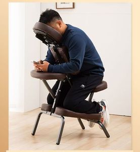 เก้าอี้นวดพับได้โครงโลหะหุ้มหนัง PU สำหรับใช้ในสปา สักคิ้ว ทำเล็บ ใช้ในห้องนั่งเล่นและห้องนอน - Product Image 3