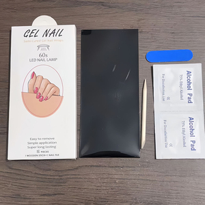Bandes de vernis à ongles en gel UV semi-durci imperméables, autocollants pour ongles à couverture complète - Product Image 6
