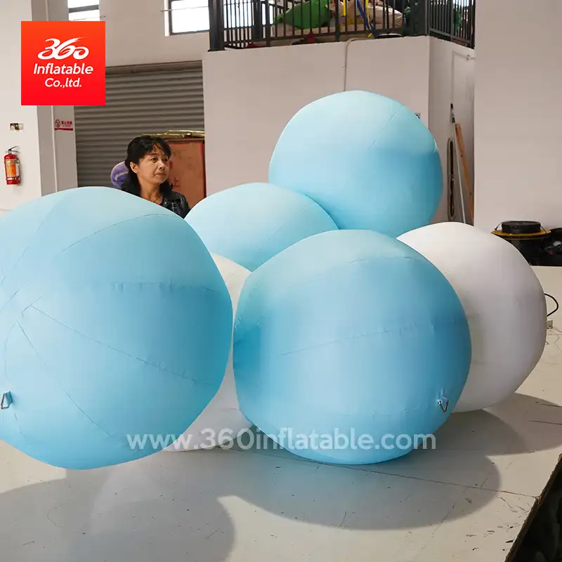Globo inflable personalizado para publicidad, con soplador de aire para centro comercial, decoración