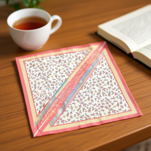 Fulari Sciarpa Quadrata Multifunzionale 60x135cm in Cotone Floreale Casual per Uso Quotidiano - Product Image 3