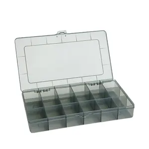 Clear White 18 Grids Plastic Opslag Diy Gereedschapskist Schroeven Onderdeel Sieraden Earring Case Container