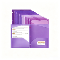 Carpeta de Presentación de Documentos Personalizada con Ranura para Tarjetas de Visita, Papel con Grabado en Relieve o Bajo Relieve