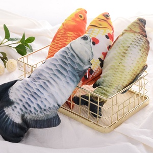 Điện USB Sạc Nhảy Mô Phỏng Cá trêu chọc Mèo Đồ Chơi Thực Tế Cá Sang Trọng Đồ Chơi - Product Image 4