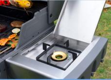 Commercial Outdoor Garden Large Gas Grill With Side Burner Charcoal Smokeless <b>Bbq</b> Grill - Product Image 2