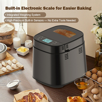Máquina para Hacer Pan Saludable Eléctrica con Báscula Integrada, Control Preciso de Cantidad de Azúcar, Sal y Harina, Precisión de 2g, para Pan Integral, Uso Doméstico