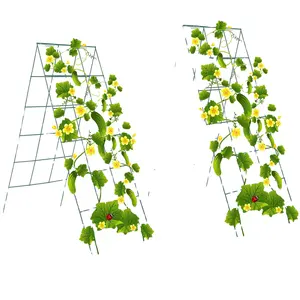 Огуречная решетка для сада-4 большие металлические опоры с рамкой идеально подходят для выращивания вьющихся овощей и цветов на открытом воздухе