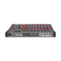Console de mixage audio professionnelle 8 canaux CT avec 16 effets DSP, équipement audio, contrôleur DJ/console de mixage pour scène DJ en extérieur