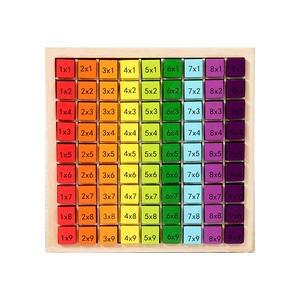 Tabla de Multiplicar de Madera, Juguete Educativo de Matemáticas de Doble Cara con <span class=keywords><strong>Ecuaciones</strong></span> y Respuestas para Niños - Product Image 5