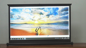 <span class=keywords><strong>Pantalla</strong></span> de Proyección Portátil Mini de <span class=keywords><strong>40</strong></span> <span class=keywords><strong>Pulgadas</strong></span> 4K Full HD 3D Plegable de Escritorio Autoportante Mini LED para Interiores y Exteriores - Product Image 5