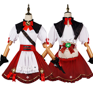 <span class=keywords><strong>Costume</strong></span> Cosplay Klee Blossoming Starlight del Gioco Genshin Impact, Nuova Skin Little Witch Klee, <span class=keywords><strong>Costume</strong></span> Lolita per Donne - Product Image 4