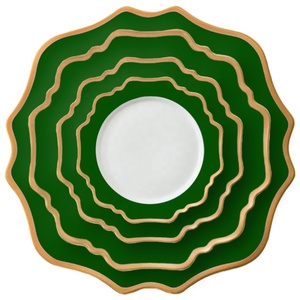 <strong>Wholesale</strong> Dubai Dinnerware <strong>Ceramic</strong> Gold Plates Porcelain Wedding <strong>Dinner</strong> Plates <strong>Set</strong> - Product Image 2
