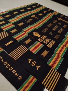 Écharpe de graduation personnalisée en tissu Kente, Écharpe de diplômé de la promotion 2026 - Product Image 6