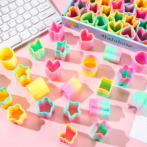 Wholesale Rainbow Spring Toy Plastic Puzzle Rainbow Spring Circle Pops Fidget Springs Fidget Toys - Product Image 2