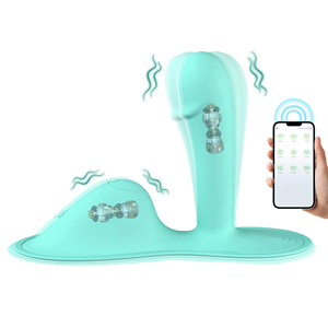 Full Silicone Sex Toy APP <b>Control</b> Vibrating Pad Dildo <b>Vibrator</b> 9 Frequencies USB Rechargeable IPX7 Waterproof for Female - Product Image 1