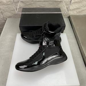 Zapatos casuales retro de caña alta para hombre, de lujo, para correr, senderismo al aire libre, invierno, con estampado de charol, de alta calidad, transpirables - Product Image 2