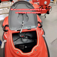 Bateau de pêche commercial de petite taille de 9 m, coque en fibre de verre double, léger, haute résistance à la corrosion chimique, personnalisé