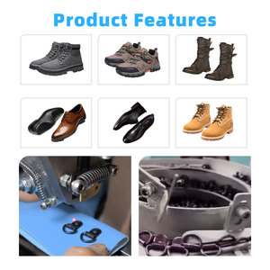 Machine robuste pour œillets et boutonnières de chaussures, équipement de rivetage pour boutons-pression de chaussures de sport et bottes, machine de fabrication de chaussures durable - Product Image 2