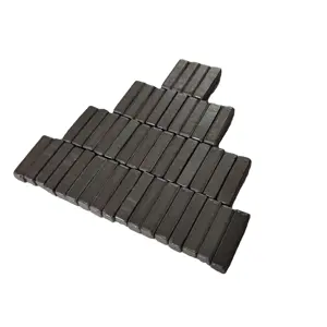 Ímã de ferrite cerâmica retangular Y10 de 20x5x5mm de espessura, barra de ímã C1 Hard Ferrite Bloco para hobby e artesanato