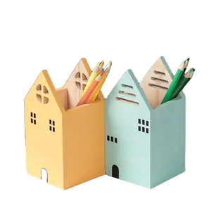 Porte-crayon en bois Simple et créatif, multifonctionnel, pour maison en bois, crayons