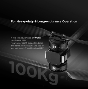 Sistema de Propulsión Integrado para UAV de Carga Pesada — Motor sin Escobillas H11M con Hélice (57 kg de Empuje) - Product Image 4