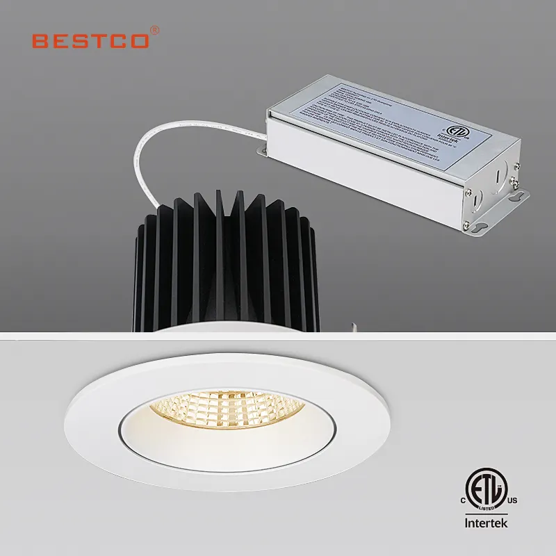 Bestco Verlichting Iluminacin De Interiores 13W 26W Wall Washer Led Cob Downlight Verzonken 360 Graden Cardanische Verstelbare Downlight