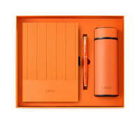 Ensemble cadeau de carnet en cuir PU A5 avec logo personnalisé, stylo brodé, journal d'affaires promotionnel pour entreprises, personnalisation