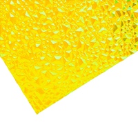Feuille en polycarbonate solide et décorative résistante au feu, 2mm/3mm, garantie de 10 ans, diamant coloré, prix d'usine, offre spéciale