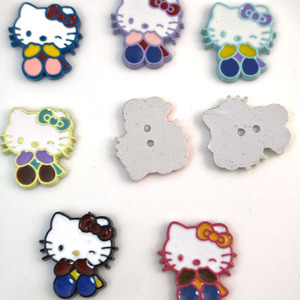 Pin de resina plástica con diseño de gatito de dibujos animados, troquelado, accesorio artesanal para fundas de teléfono, pinzas para el pelo y hebillas para zapatos - Product Image 3