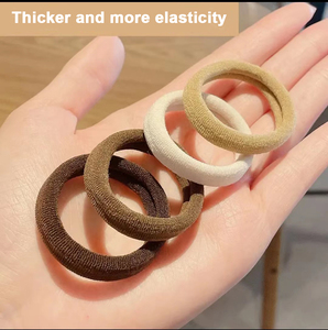 100 قطعة من رباط الشعر النايلون الملون عالي المرونة للنساء والفتيات، تصميم أوروبي-أمريكي عصري من ماركة KJ - Product Image 5