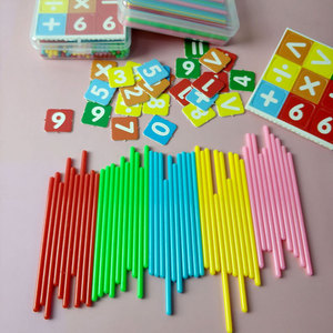 Palitos aritméticos para educación temprana de niños, palitos para contar, juguetes de aprendizaje de matemáticas de plástico para niños de 3 a 6 años, guardería - Product Image 2