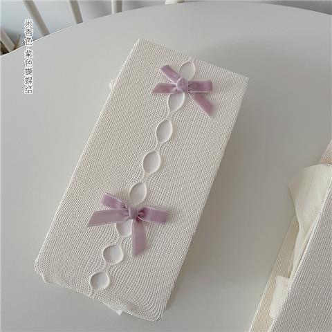 Apricot base with purple bow
