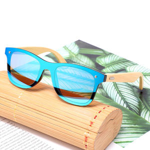 Lunettes de soleil pour femmes, monture en PC, grain de bois, UV400, légères, design ovale à la mode, pour la protection solaire, les voyages et la conduite - Product Image 4