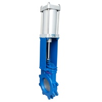 Vanne à lame couteau Yoonad ANSI Pn10/Pn16/Cl600/Pn25 avec joint en caoutchouc solide encapsulé et siège résilient NRS, homologuée pour l'eau potable