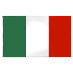 Nuoxin 68D Polyester 3x5ft Vert Blanc Rouge Drapeau National Italie Drapeau Extérieur Drapeau pour Promotion