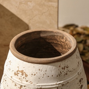 Vase décoratif <span class=keywords><strong>en</strong></span> <span class=keywords><strong>terre</strong></span> <span class=keywords><strong>cuite</strong></span> de style Wabi-sabi Flolenco pour fleurs séchées, décoration de table, de bureau, de salon, vases <span class=keywords><strong>en</strong></span> céramique - Product Image 2