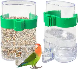 Bird Food Feeder 415ml Water Birds Cage Feeder Parrot Pigeon Bird Water Drinker