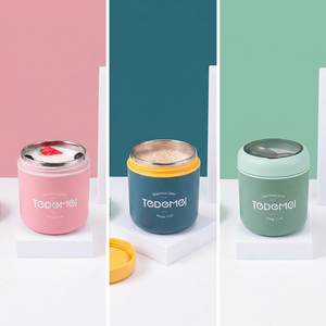 Boîte à lunch isotherme anti-fuite, gobelet isotherme en acier inoxydable, boîte à lunch à large ouverture - Product Image 4