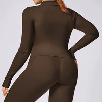 Vêtements de yoga pour femmes grandes tailles, séchage rapide, Pilates, course à pied, t-shirt décontracté à manches longues, vêtements de sport et de fitness
