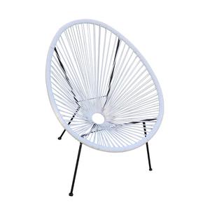 Chaise <span class=keywords><strong>Acapulco</strong></span> à tube exposé de style asiatique et <span class=keywords><strong>table</strong></span> <span class=keywords><strong>basse</strong></span> en osier de rotin Mobilier d'extérieur au design tropical - Product Image 1