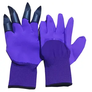 OEM Hand Claw Plastic Garden Gloves With Claws For Digging Planting Durable Gardening Gloves