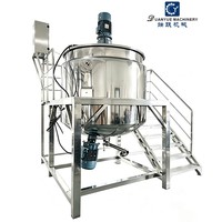 Cuve de mélange liquide en acier inoxydable avec homogénéisateur et mélangeur, chaudière industrielle pour lessive, savon à vaisselle, nettoyant pour sols, shampoing