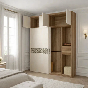 Armoire traditionnelle en bois avec plusieurs tiroirs, organisateur de vêtements pour chambre à coucher, <span class=keywords><strong>placard</strong></span> pour la décoration intérieure chinoise - Product Image 3