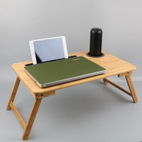 Table pliable en bambou pour enfants, petit bureau d'ordinateur pliable en bois, plateau De lit