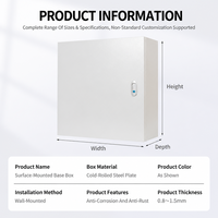 Boîtier de distribution vide à montage en surface, petit coffret de distribution électrique domestique, boîtier de commande, boîtier pour équipement de surveillance