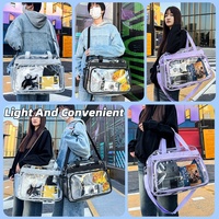Sac à bandoulière léger en PVC transparent, livraison rapide, approuvé pour les stades, concerts, festivals sportifs, vacances à la plage
