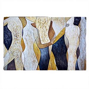 Peinture murale abstraite sur toile 100 % faite à la main, style nature morte moderne de luxe, pour salon, décoration intérieure, peinture acrylique haut de gamme - Product Image 3