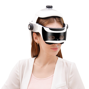 Casco Masajeador <span class=keywords><strong>de</strong></span> <span class=keywords><strong>Cabeza</strong></span> con Presión <span class=keywords><strong>de</strong></span> Aire y Calefacción Eléctrica Modelo A001 para Alivio del Dolor, Relajación, Equipo <span class=keywords><strong>de</strong></span> Cuidado <span class=keywords><strong>de</strong></span> <span class=keywords><strong>la</strong></span> Salud, Un Año <span class=keywords><strong>de</strong></span> Garantía - Product Image 1