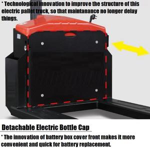 Transpaleta électrique de batterie au plomb du chariot 1.5t de transpalette de conception de carrosserie compacte pour l'entrepôt d'usine - Product Image 4