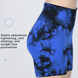 Short sexy tie-dye pour <span class=keywords><strong>femme</strong></span> Vente en gros Short de yoga de sport à séchage rapide pour le cyclisme Short de gym pour <span class=keywords><strong>femme</strong></span> - Product Image 3