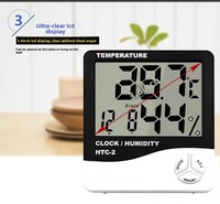 Thermomètre hygromètre numérique électronique HTC-1 pour mesurer la température et l'humidité intérieure et extérieure pour élevage de volailles